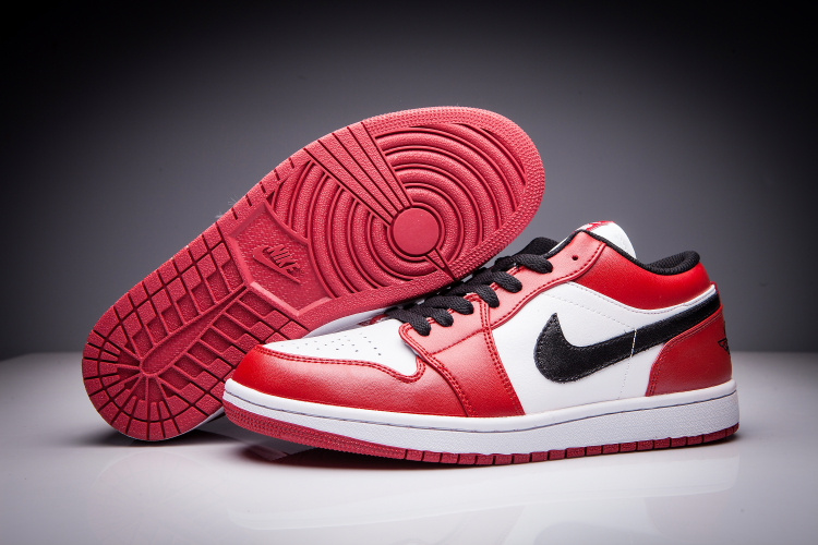 Air Nouvelle 1 Blanche 1 Jordan femme Rouge Noir Low Et 54jLAR