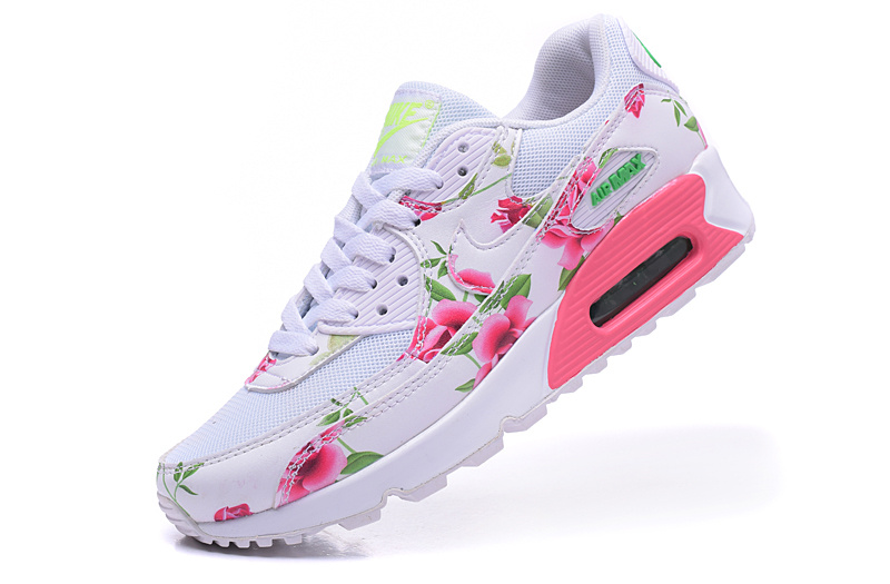 air max blanche rose
