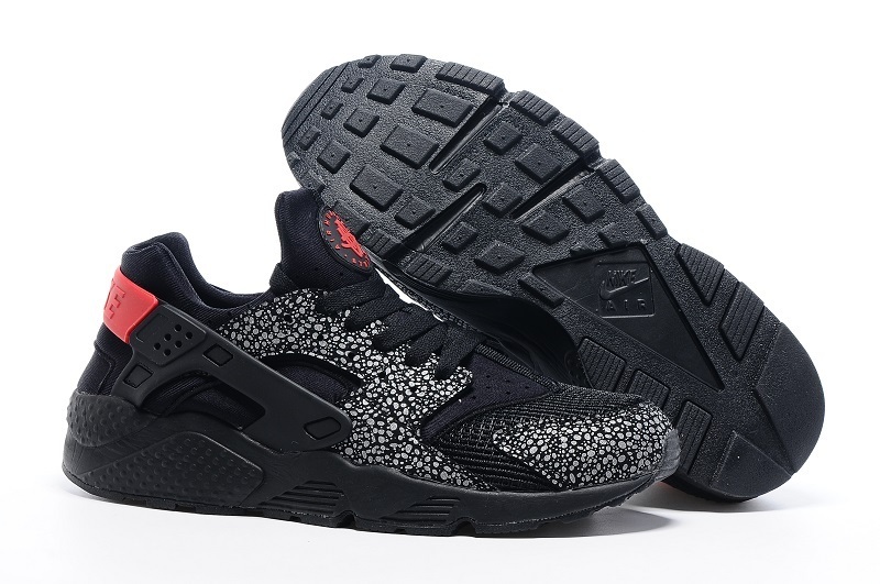 nike huarache cuir noir