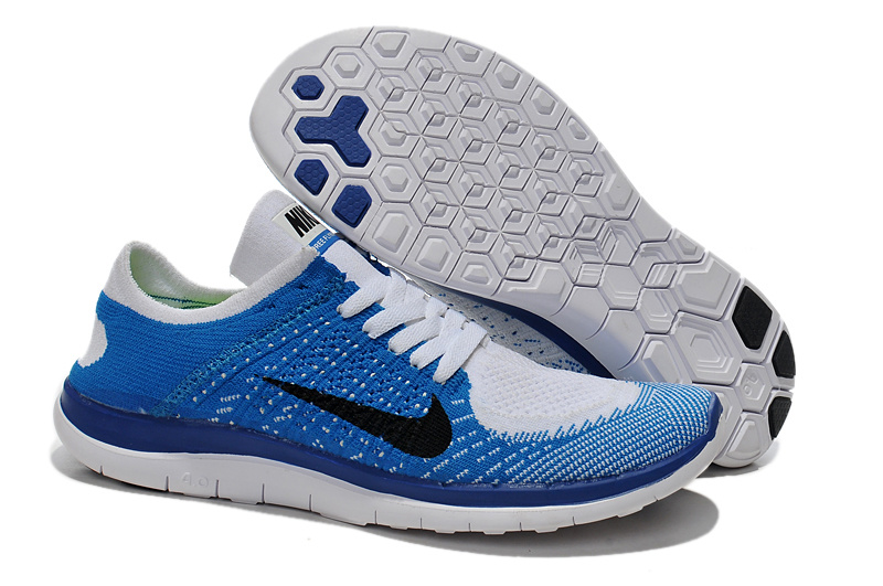 nike free 5.0 flyknit femme bleu